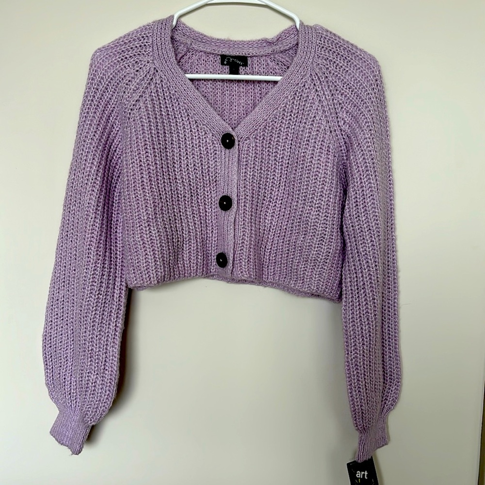 Super Cute Cropped Lilac Sweater